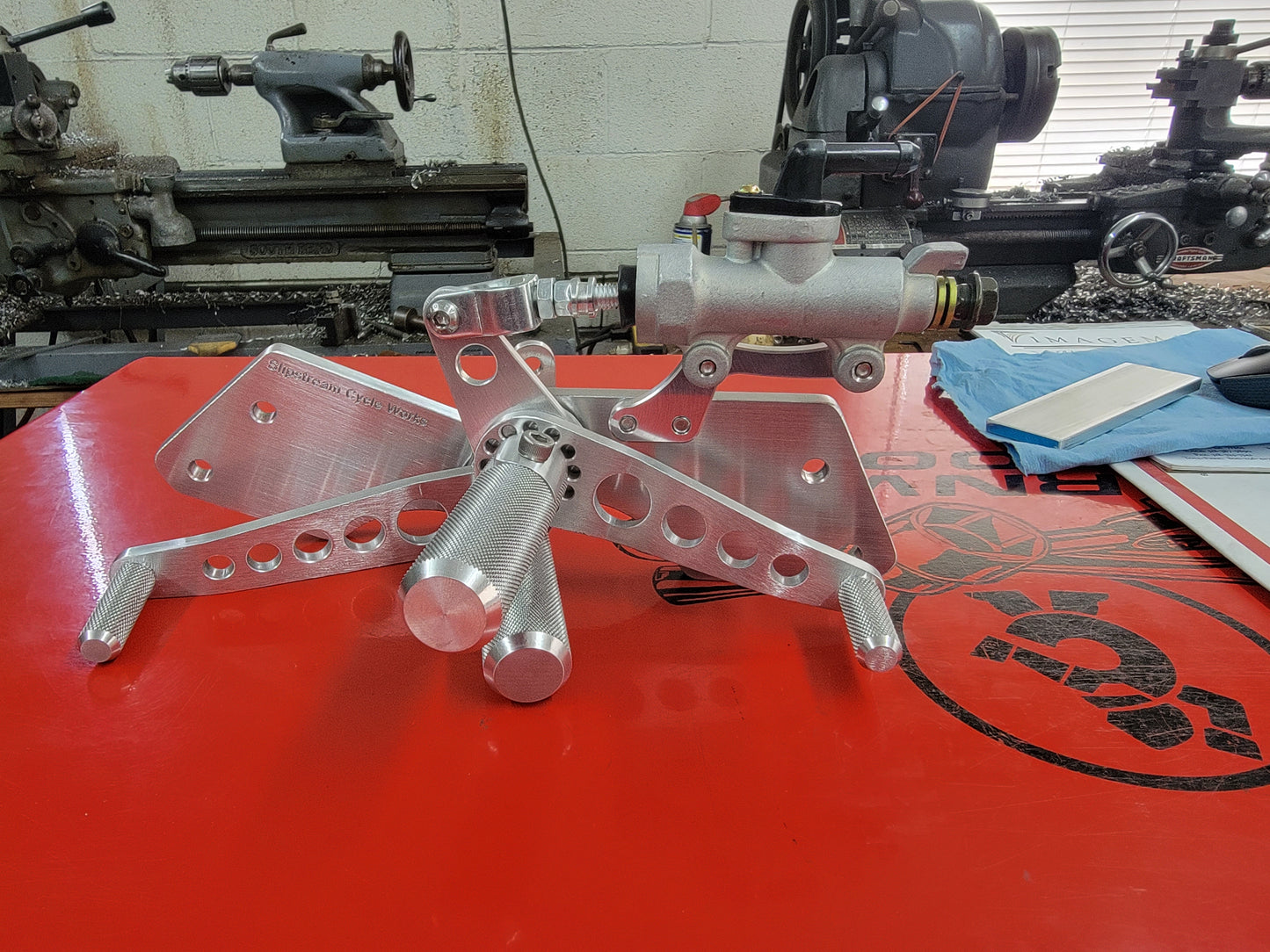 Yamaha DS7 R5 RD250 RD350 Rear Sets For Rear Disc Converted Bikes