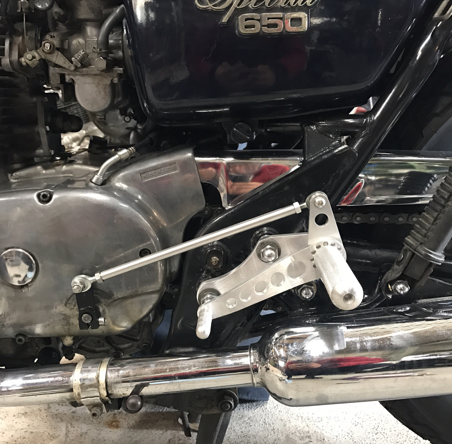 Yamaha XS650 Rear Sets