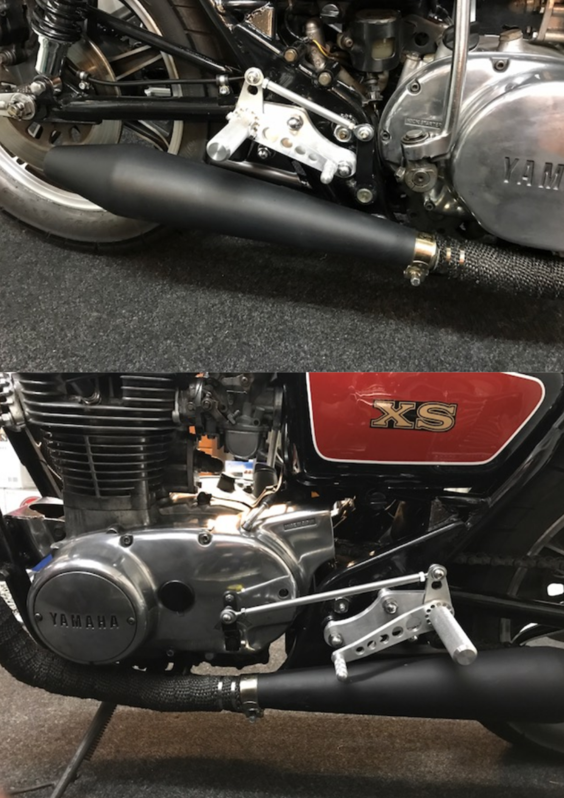 Yamaha XS650 Rear Sets